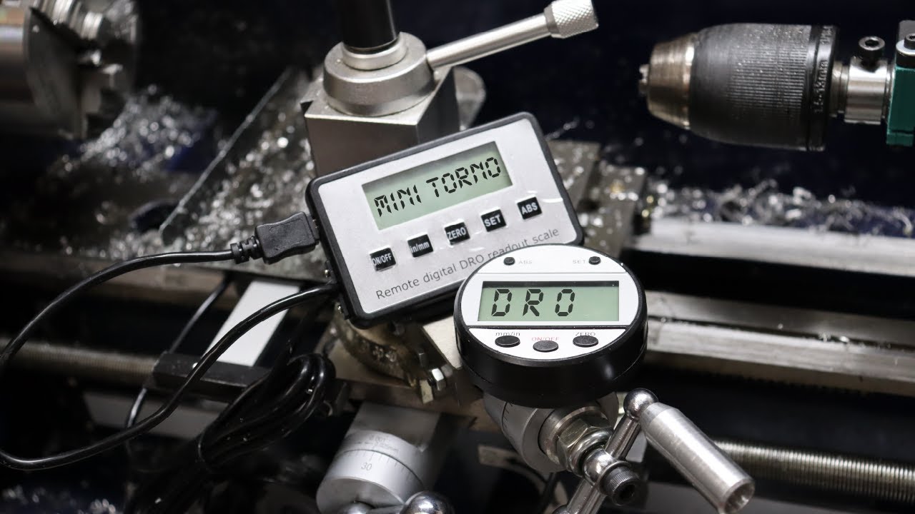 Sistema DRO no Mini Torno! Será que ficou bom?