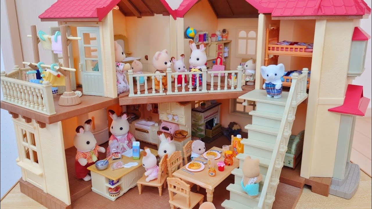 シルバニアファミリー あかりの灯る大きなお家 sylvanianfamilies calicocritters 森林家族 リーメント ミニチュア