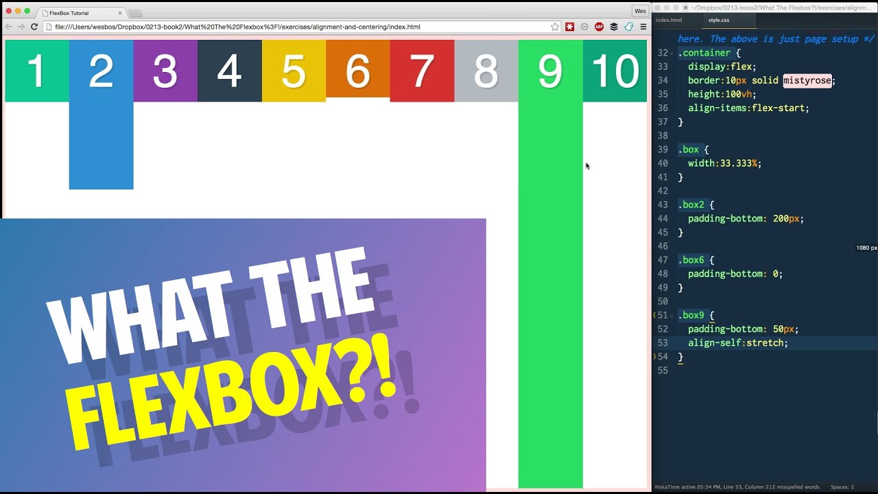 Flexbox Alignment + Centering with align-self! - Tutorial 9 of 20 💪