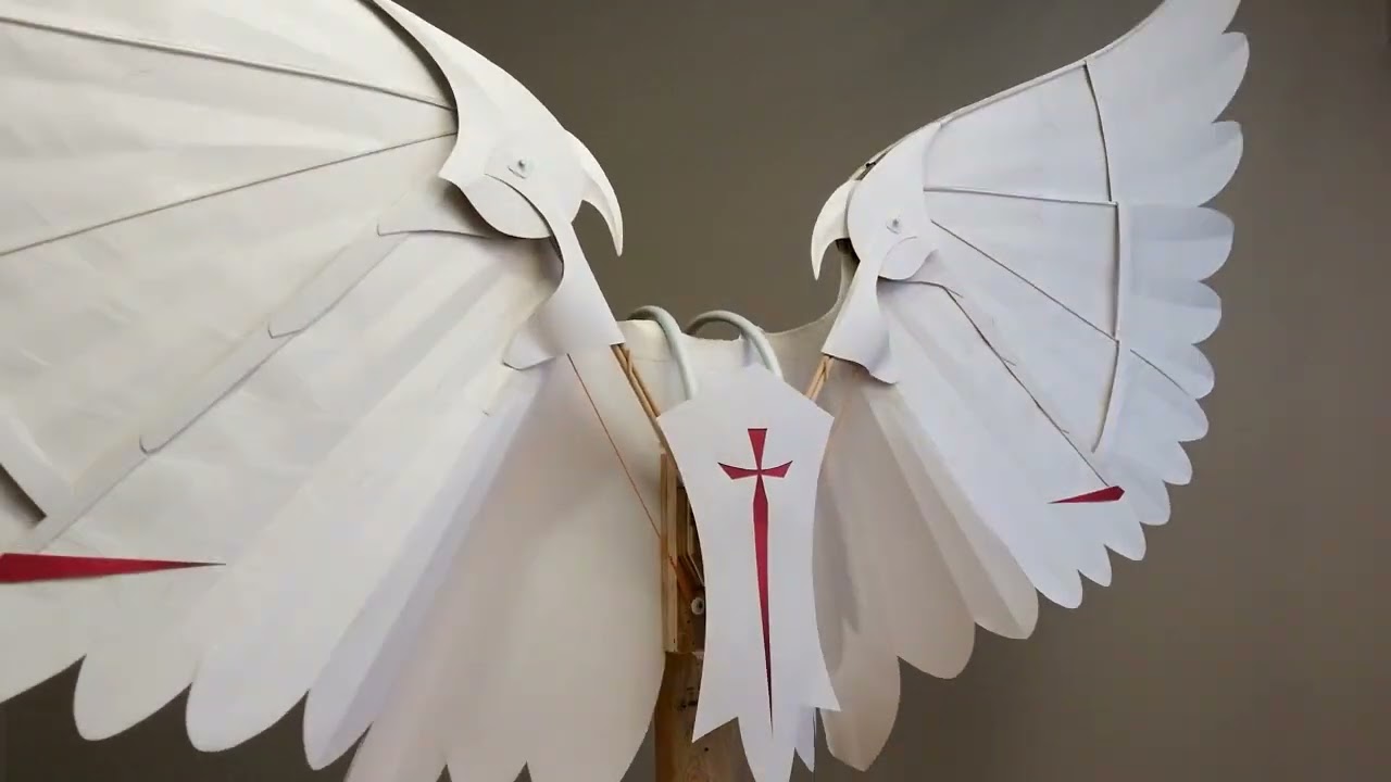Articulated Paper Wings V2 Assembled 360