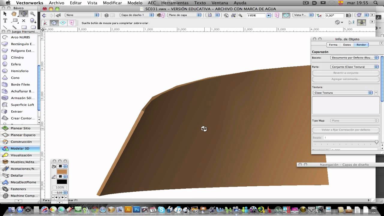 RV - 031 - Planos con doble curvatura en Vectorworks