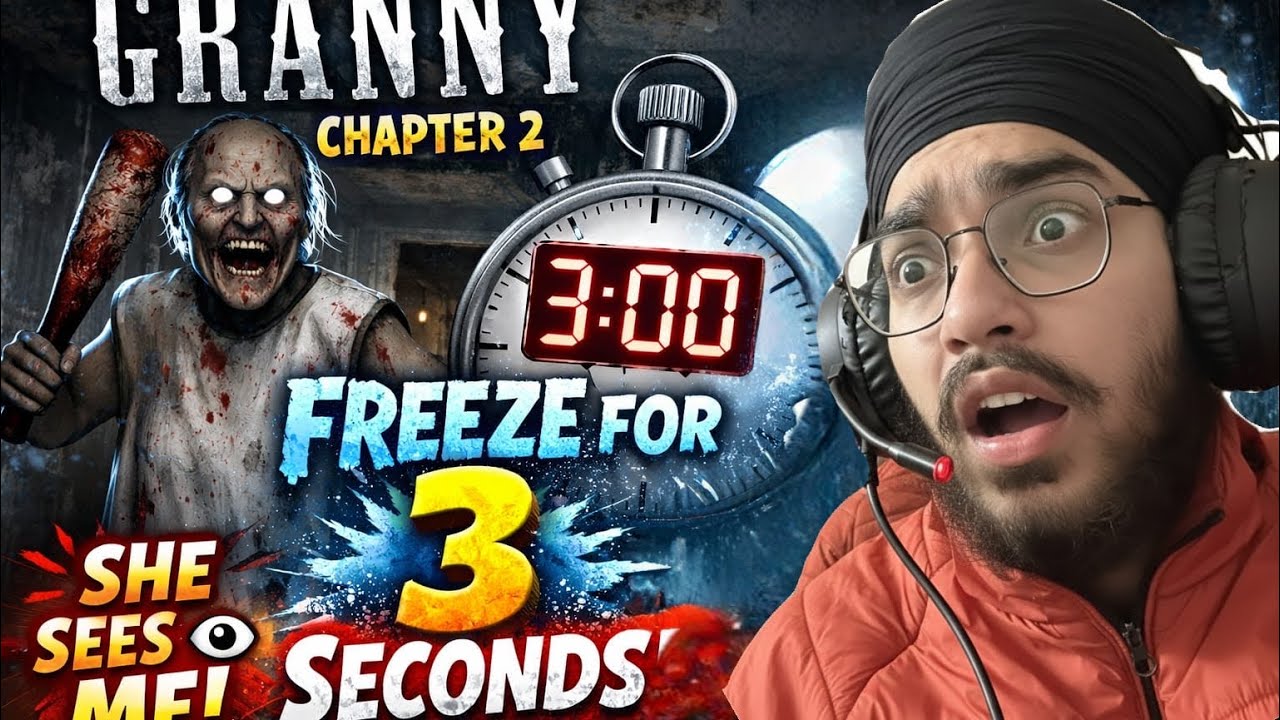 Freeze Challenge in Granny 😨 (I Almost Died)