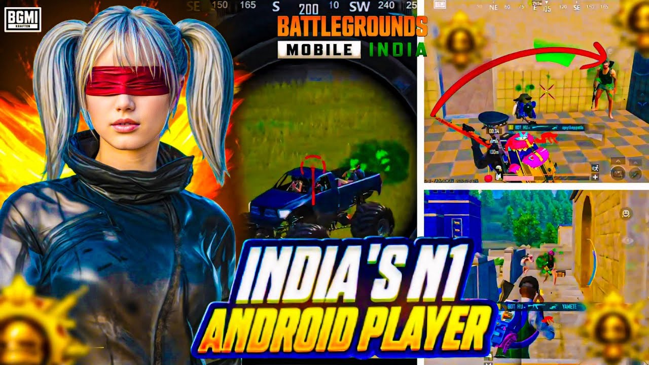 India,S Best Android PLayer In,🥷 BGMIPUBG 1V4 INTENS CLUTCH