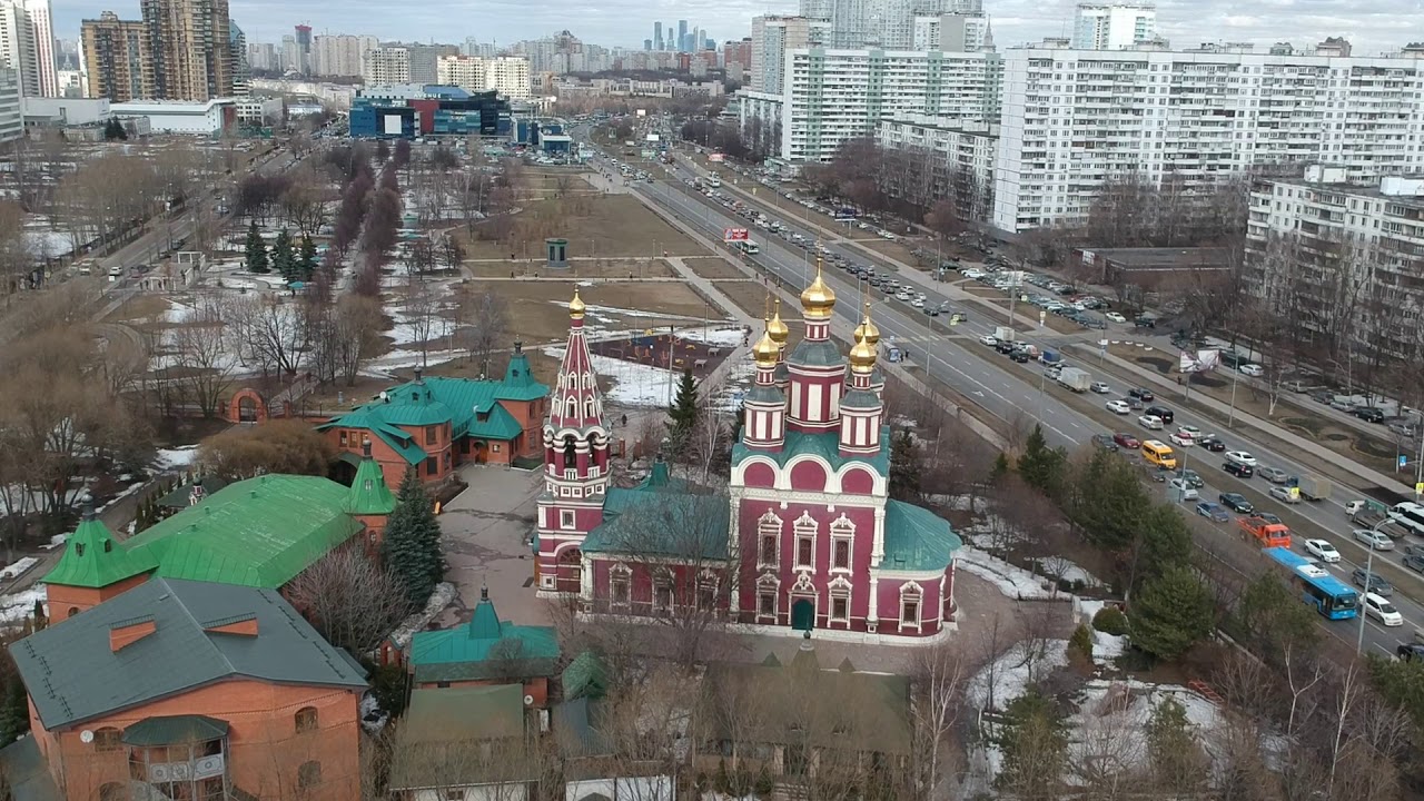 Проспект Вернадского, Храм Михаила Архангела (Москва) С высоты