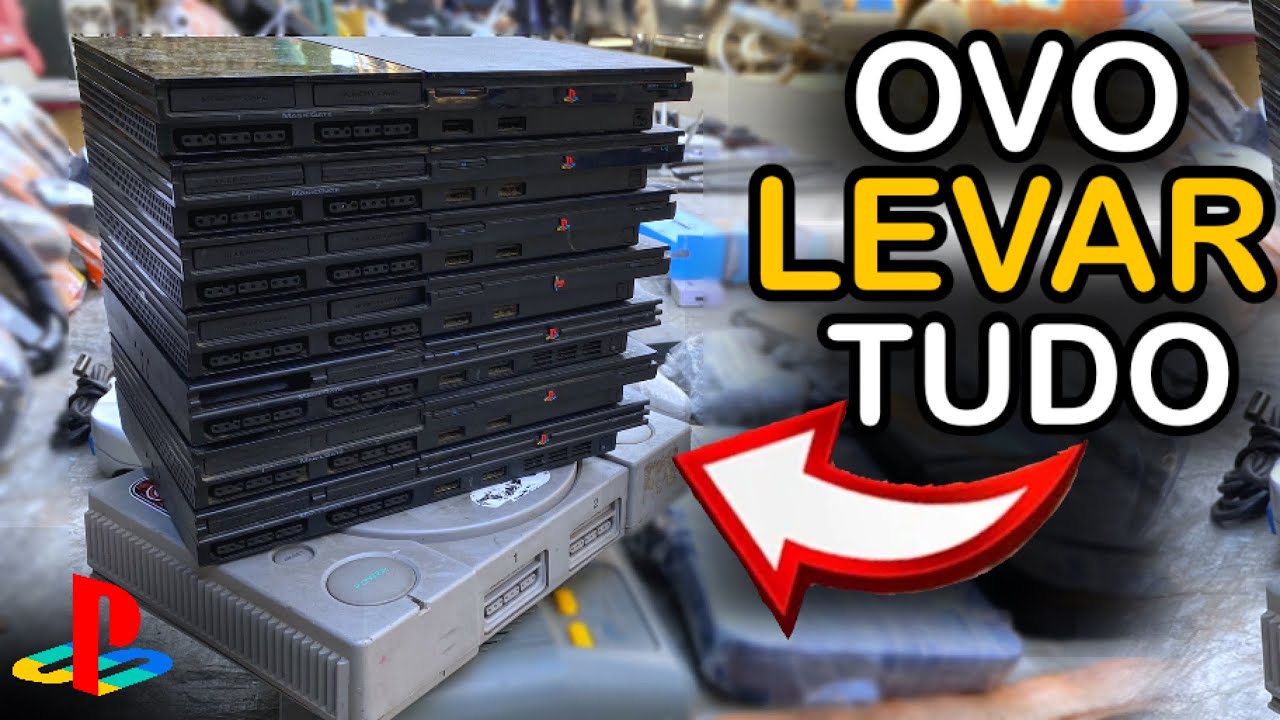 TOMBOU um CAMINHÃO de Ps2 na FEIRA DO ROLO | Playstation 2