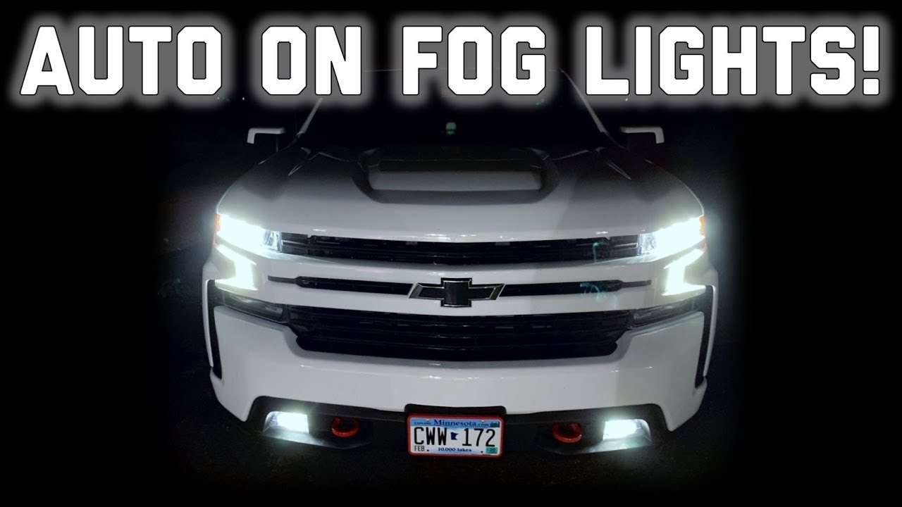 How to make your fog lights come on at night automatically! 2019, 2020, 2021 Silverado, Sierra