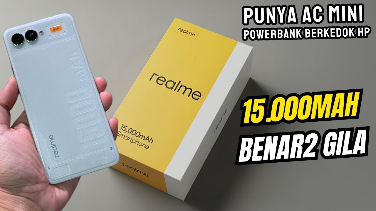 INOVASI GILA‼️HP REALME 15.000mAh RESMI LAUNCHING - BODY TIPIS TAPI BATERAI BADAK