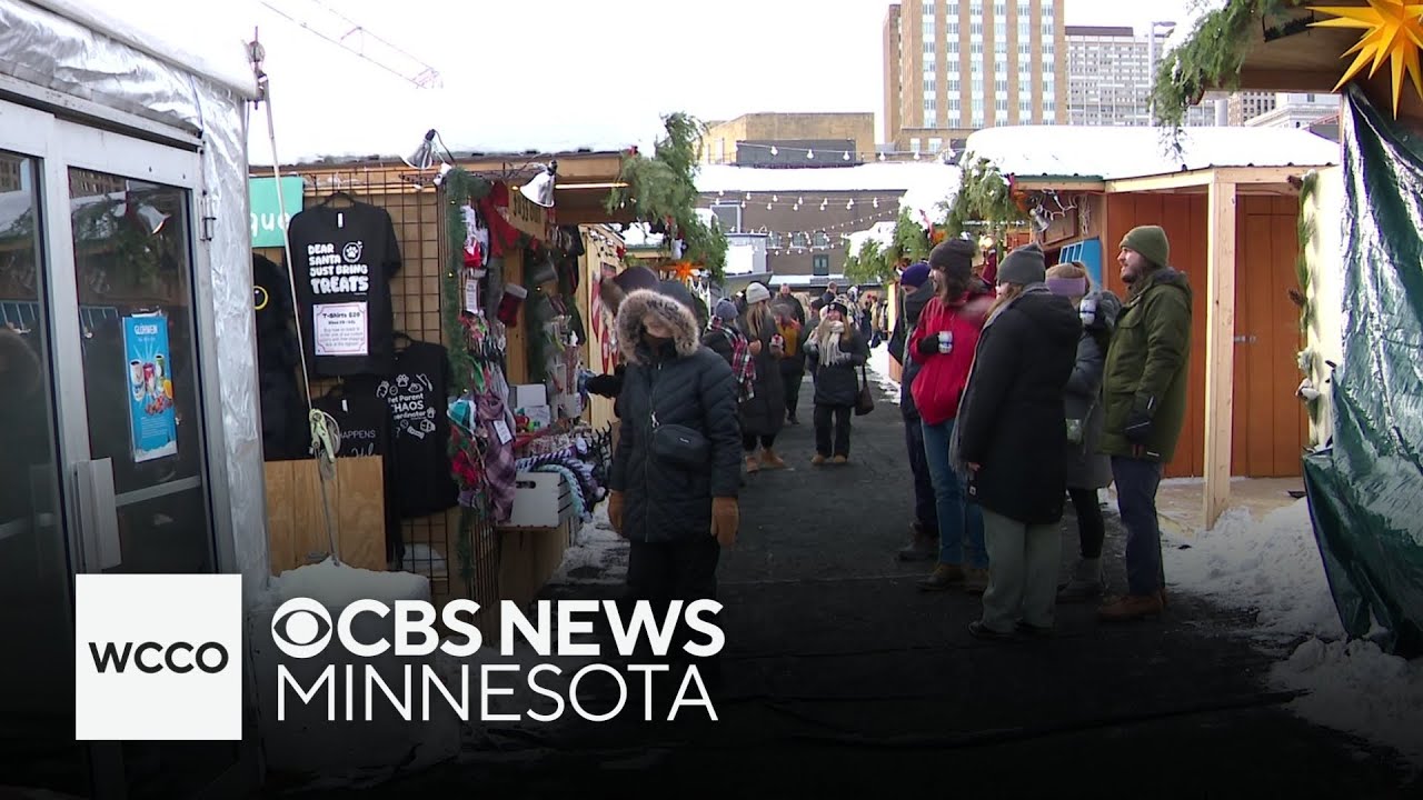 Shoppers brave cold for St. Paul's European Christmas Market