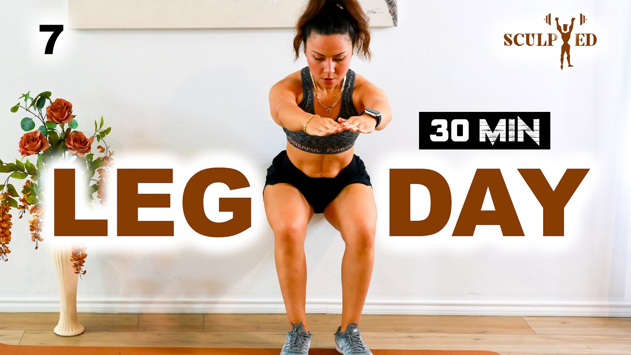 30 Min High Energy TOTAL LOWER BODY WORKOUT | Day 7 in the Sculpted Series