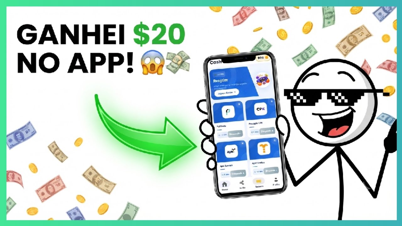 Игровое приложение, которое реально платит деньги (PayPal и Pix) 🎮💰