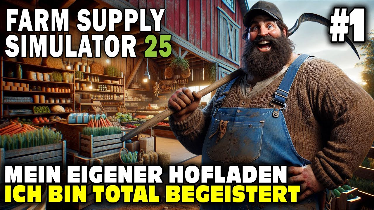 NEUER SIMULATOR! 🧺 - Ich er&ouml;ffne meinen EIGENEN HOFLADEN | #1 | Farm Supply Simulator 25