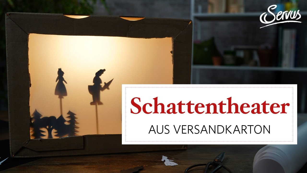 Schattentheater aus Karton