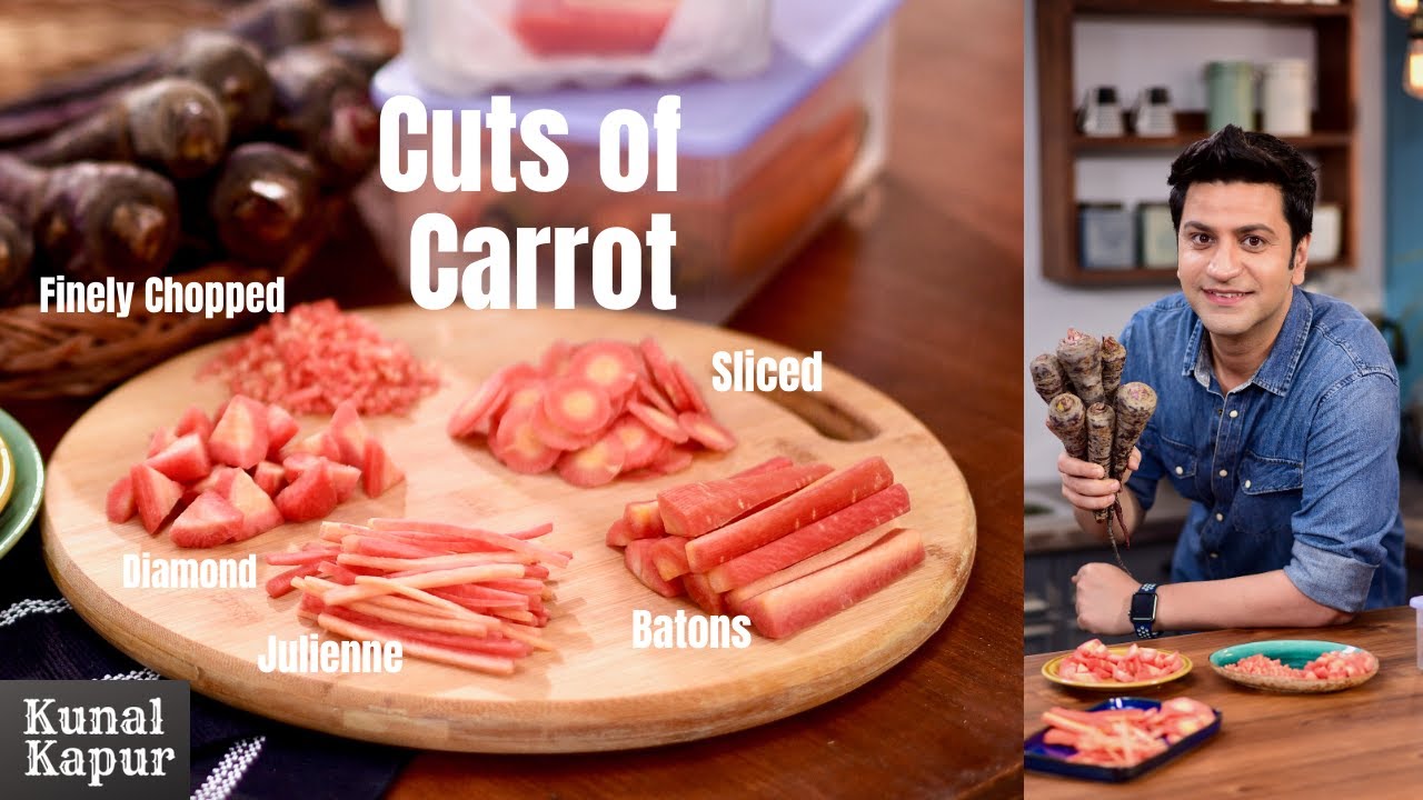 How To Cut Carrots Like A Pro | Easy Carrot Julienne Chopping | Chopping Skills | Chef Kunal Kapur