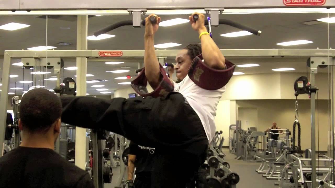 NFL Cornerback Marquice Cole training during the off season