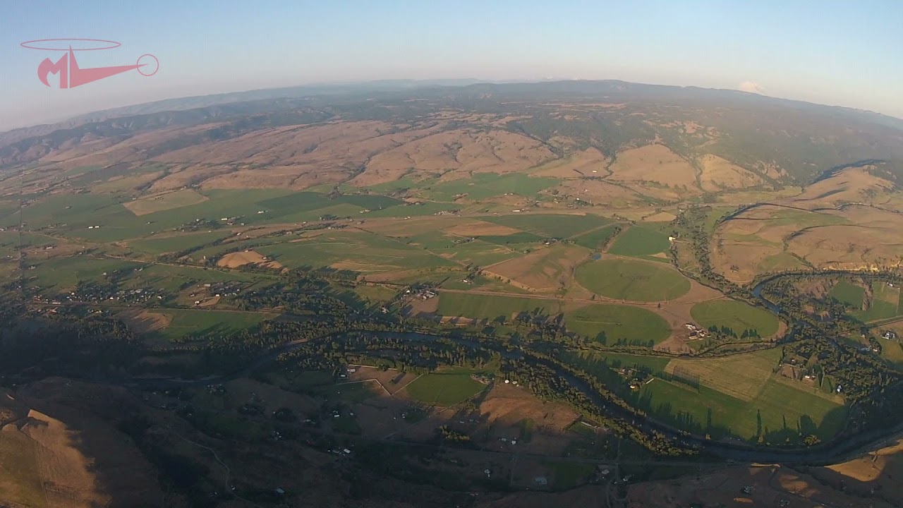 Helicopter Nose View: Wenatchee to Hillsboro, full length with Music