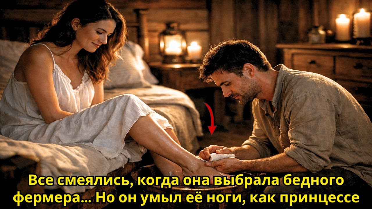 Все смеялись, когда она выбрала бедного фермера… Но он умыл её ноги, как принцессе