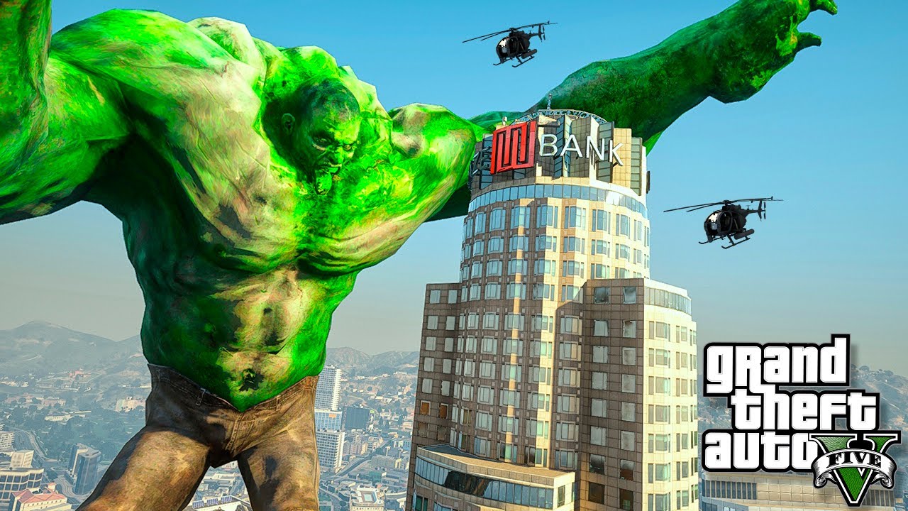 ХАЛК ПРЕВРАТИЛСЯ В ЗОМБИ И УНИЧТОЖИЛ ГОРОД В ГТА 5! ЗОМБИ ХАЛК ОБЗОР МОДА В GTA 5! ГТА 5 МОДЫ MODS