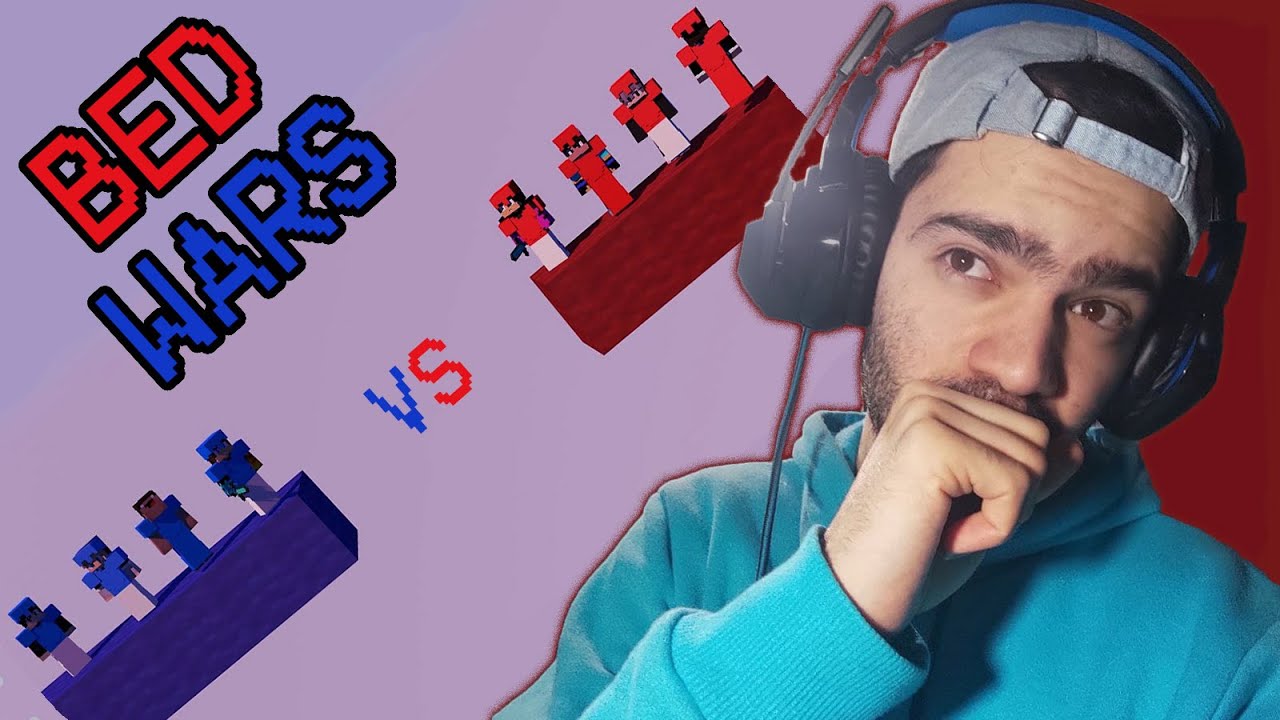 جنگ ابدی تو بد وارز ماینکرفت با پوزیشن دفاعی minecraft bedwars