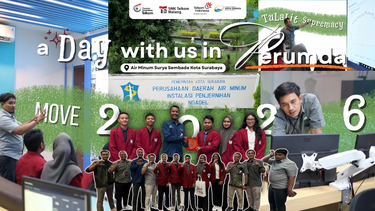 60% Persediaan Air Minum Di Jawa Timur Diolah Menggunakan Mesin | MOVE 2026, SMK Telkom Malang