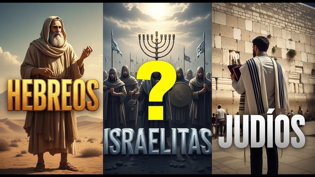 ¿Cuál es la diferencia entre HEBREOS, ISRAELITAS y JUDÍOS? (Explicación Bíblica y Histórica)