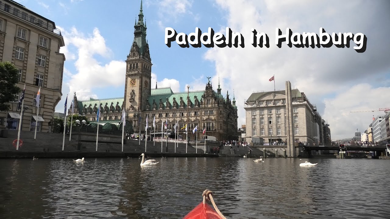 Paddeltour in Hamburg / Alster  (4K-Video)