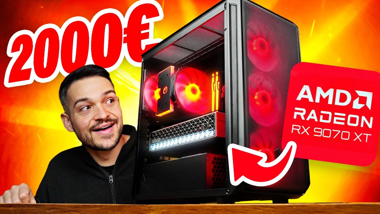 2000€ GAMING PC mit RX 9070 XT!! Zusammenbau & Test (2025)