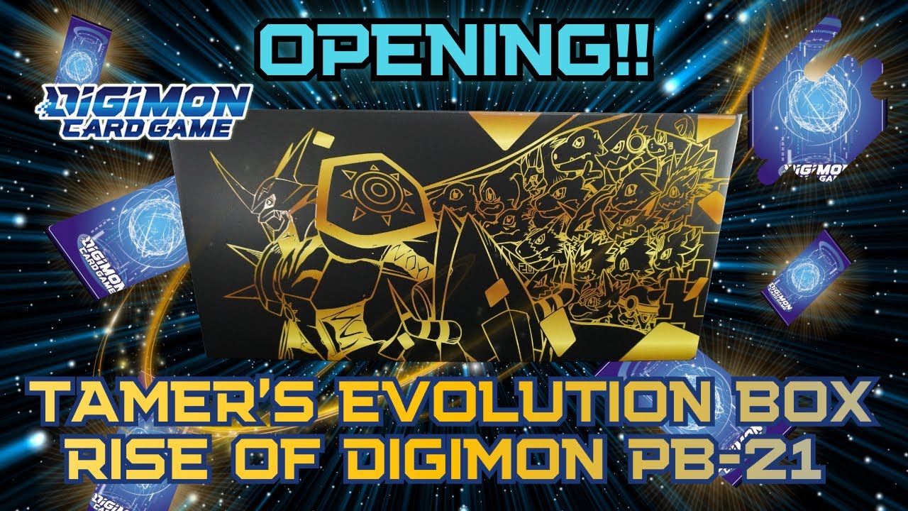 Digimon TCG Tamer's Evolution Box Rise Of Digimon PB-21 Opening & Unboxing | Digimon Card Game