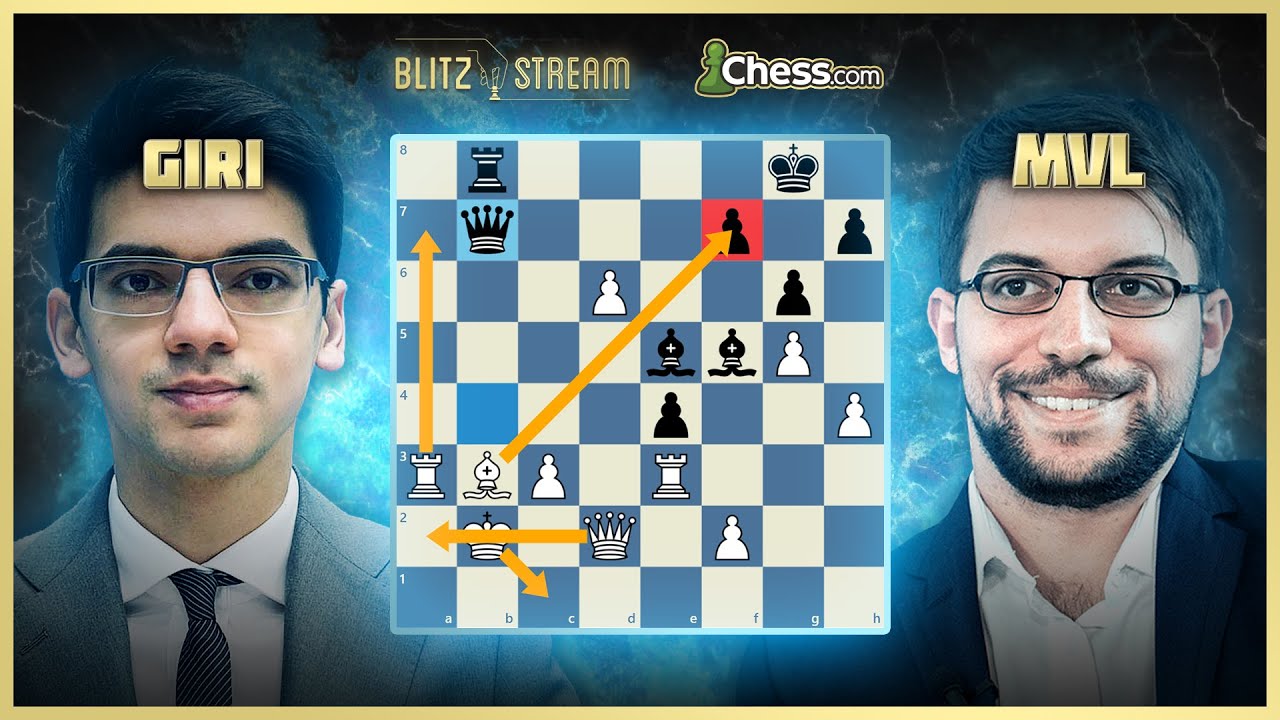 MVL envoie tout dans sa Najdorf contre Giri