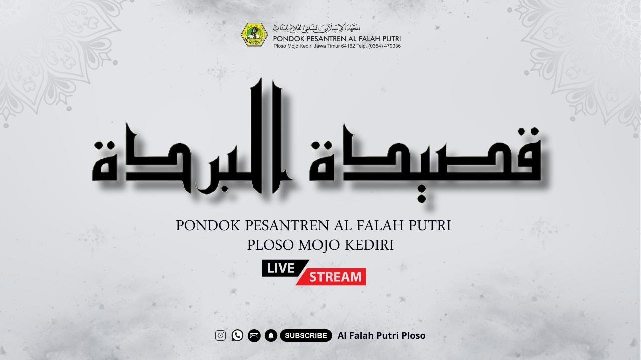 QOSHIDAH BURDAH PP AL FALAH PUTRI