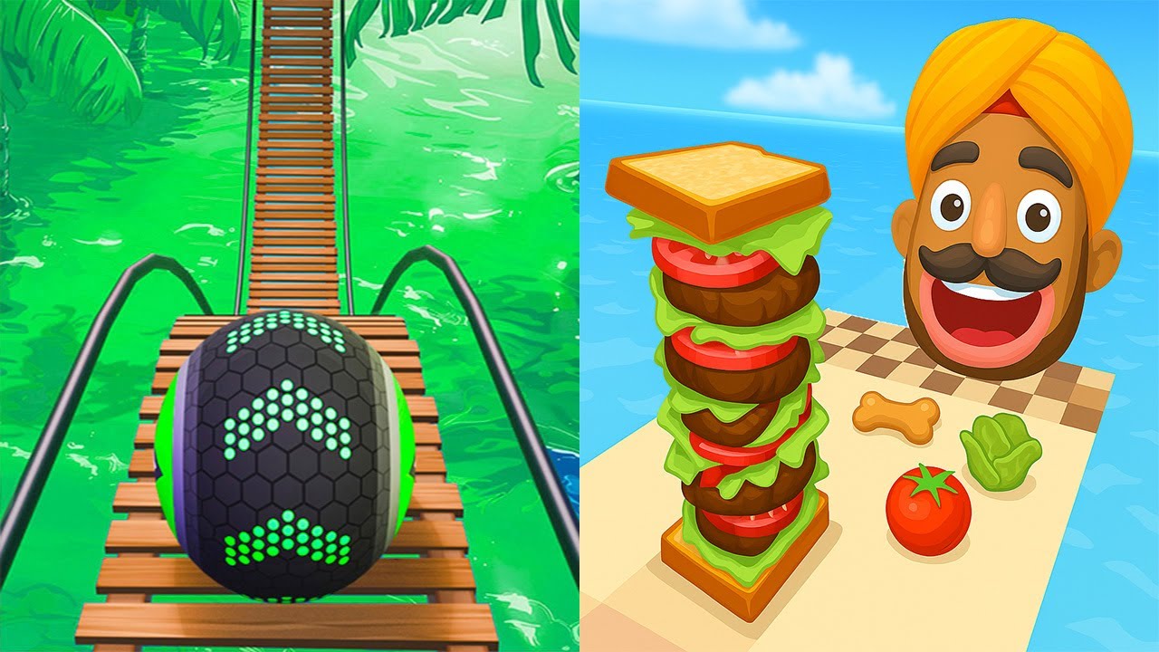 Going Balls VS Sandwich Runner - All Levels Gameplay Android iOS Ep 5