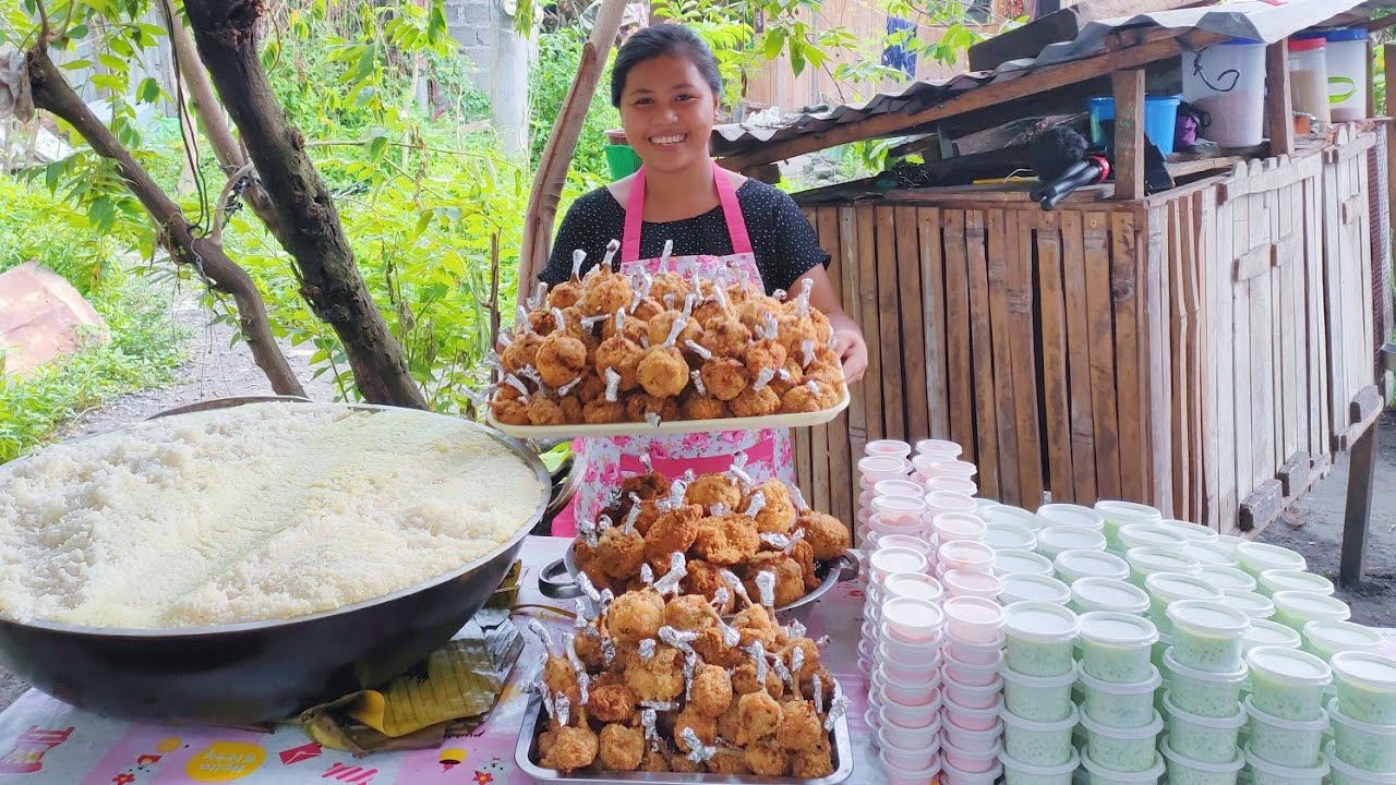 The TEDIOUS process of Making CHICKEN LOLLIPOP for 150 Kids and SAGO'T GULAMAN for Dessert