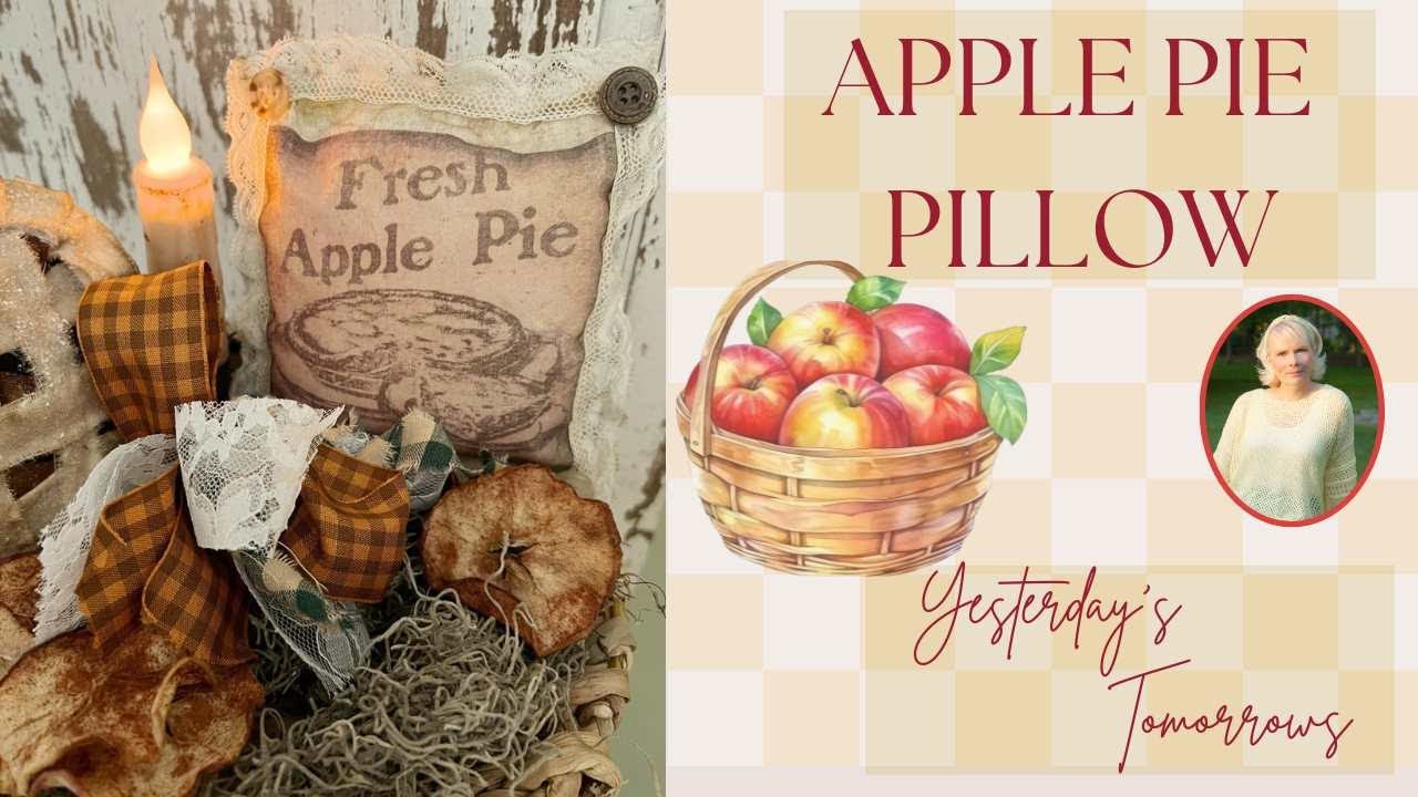 DIY Printing on fabric to create fall inspired apple pillows @yesterdaystomorrows