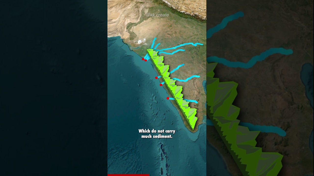 What if there were no Western Ghats? #shorts #india #river #westernghats
