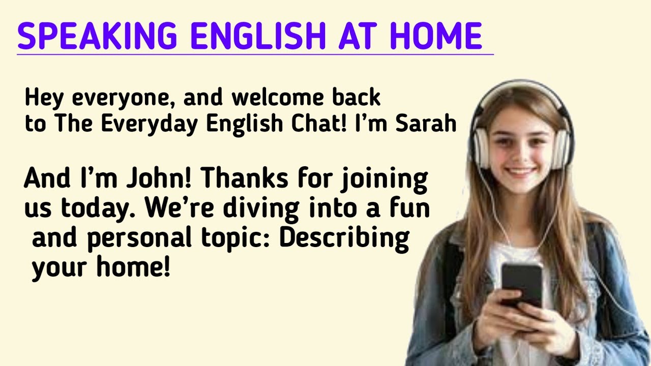 Speaking English At home easy conversation practice| learn English with podcast | 