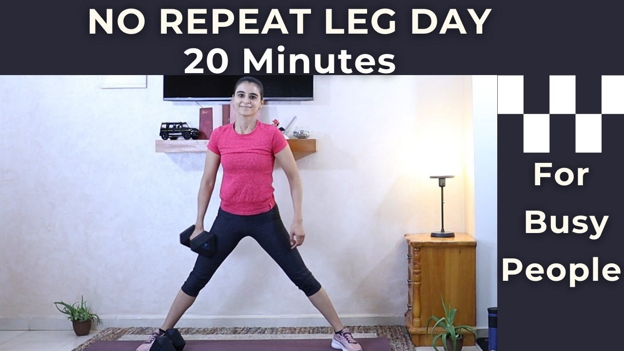 20-Min Compound LEG Workout | No Repeat | Glutes and Hamstrings Workout