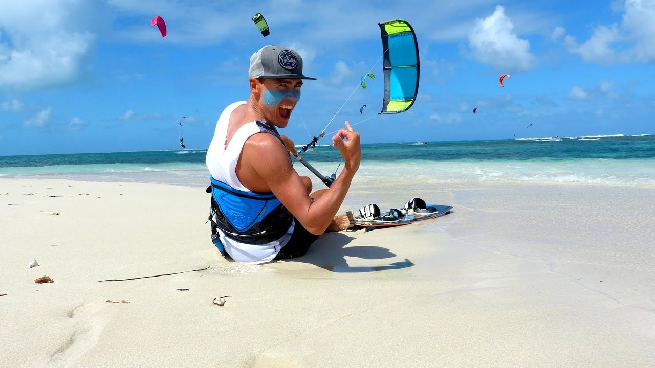 Week end of kite in Guadeloupe