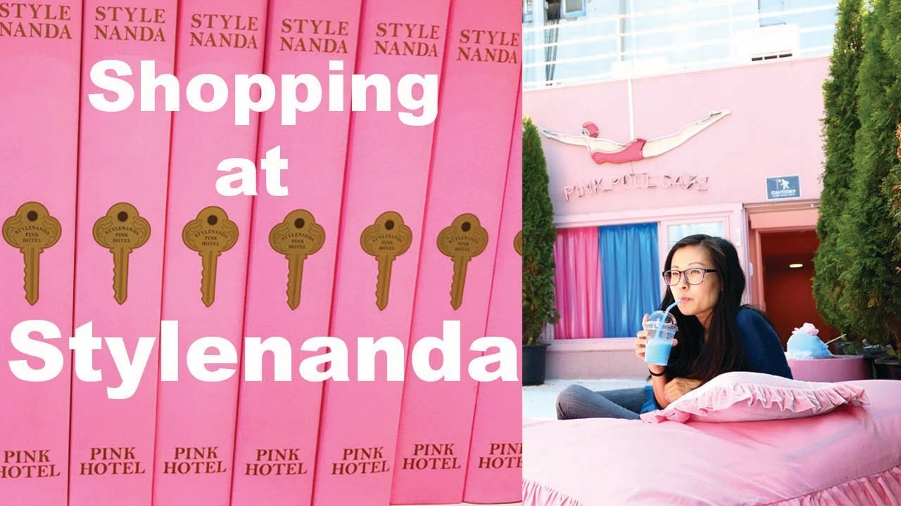 Pink Pool Cafe + Shopping at Stylenanda in Myeongdong, Hongdae, and Garosugil | Shopping in Seoul