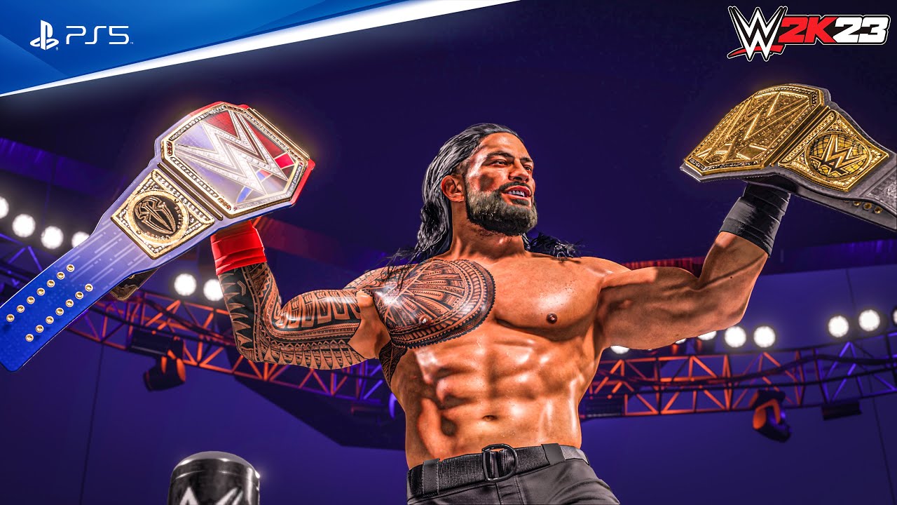 WWE 2K23 Randy Orton vs. Roman Reigns Undisputed World Heavyweight Championship - PS5 4K60fps