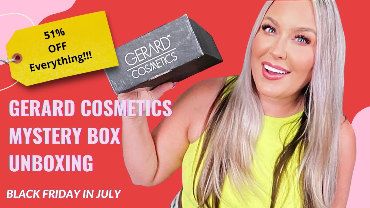 GERARD COSMETICS MYSTERY BOX UNBOXING | BLACK FRIDAY IN JULY SALE | HOTMESS MOMMA MD