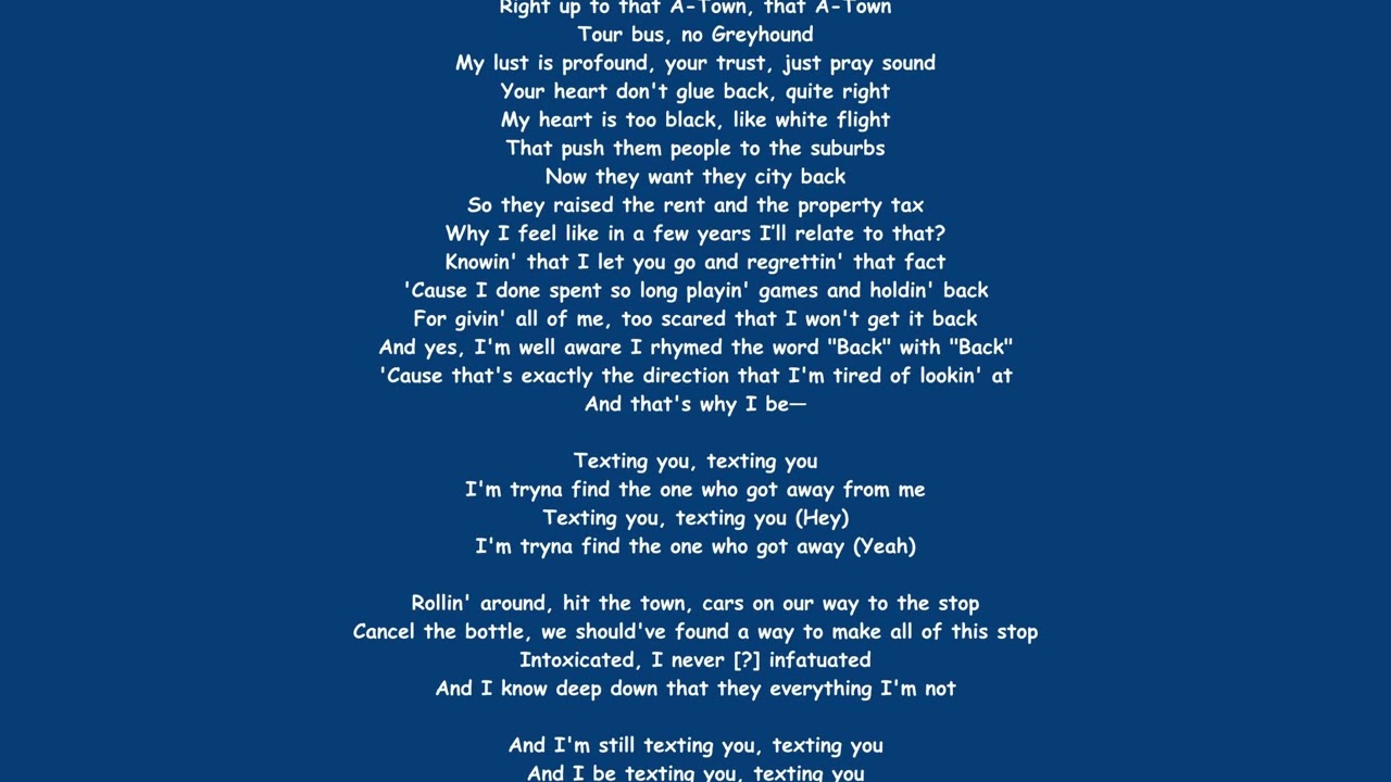 J. Cole - Legacy (Lyrics in The Style of the Late 2000s)