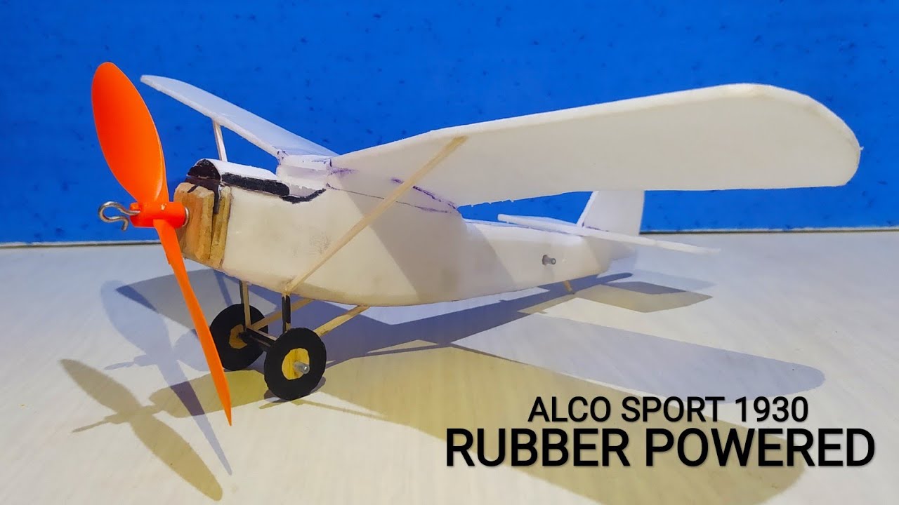 How to make rubber band plane Alco Sport 1930