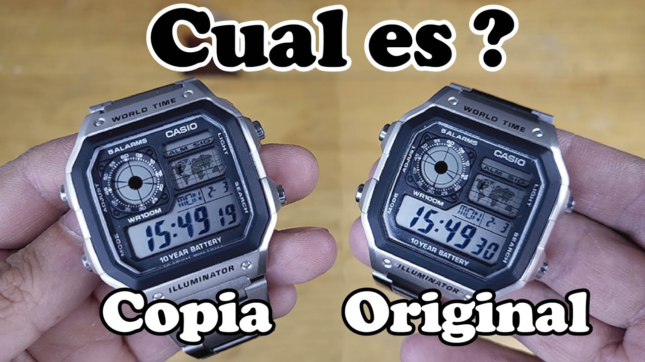 CASIO AE 1200WHD conocido como Casio Royal Tip PARA VERIFICAR QUE SEA ORIGINAL O COPIA