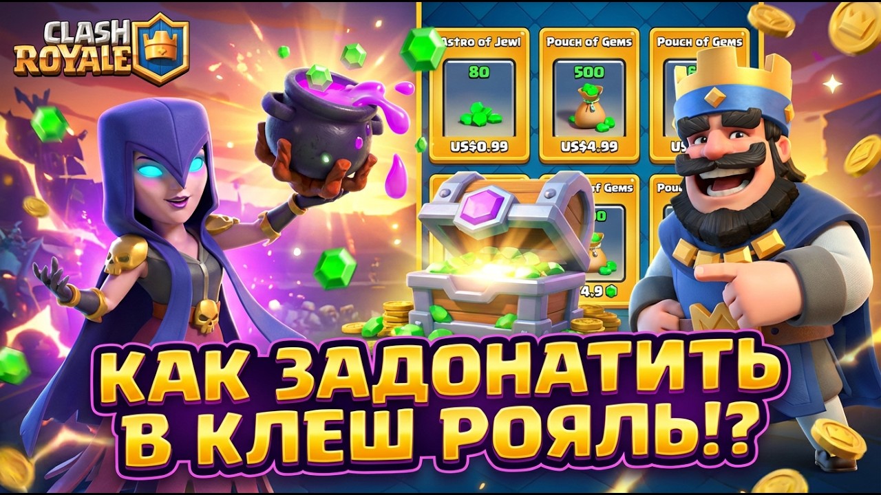 КАК КУПИТЬ PASS ROYALE ИГРОКУ ИЗ РОССИИ? ДОНАТ В КЛЕШ РОЯЛЬ