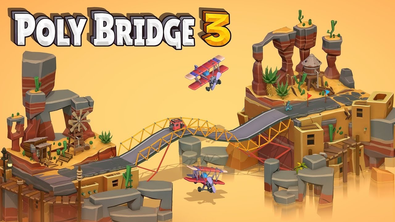 Construindo pontes no Poly Bridge 3!