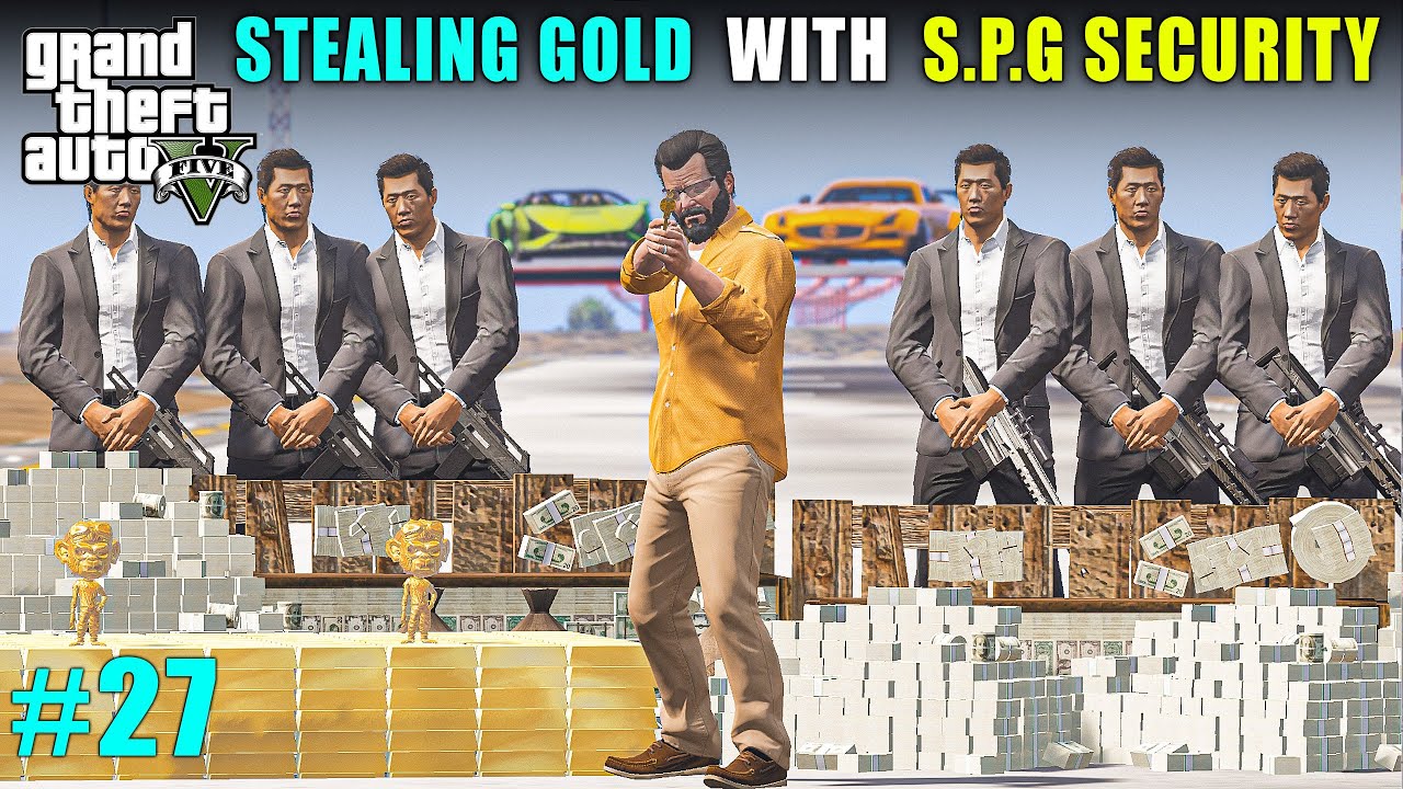 STEALING GOLD WORTH $90,000,000 AND CASH 💰 | GTA V GAMEPLAY | CLASSY ANKIT