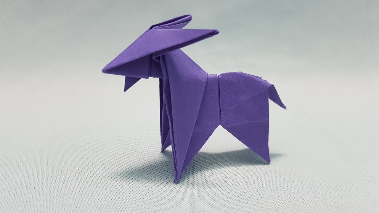 ORIGAMI GOAT (Peterpaul Forcher) || Gấp chú dê con đơn giản