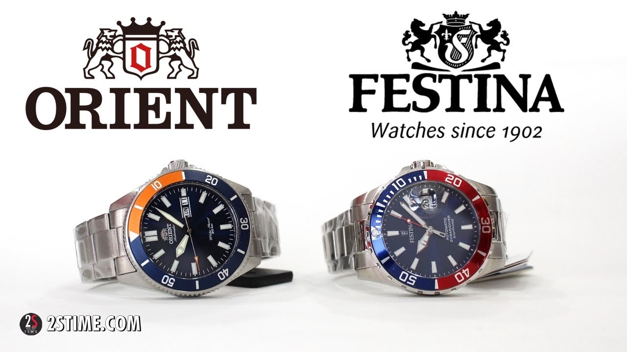 ORIENT Kanno Orange Fanta Bezel vs FESTINA Pespsi Bezel Diver 200m