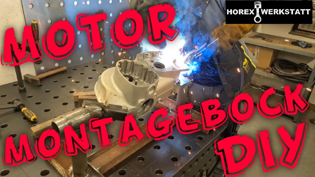 Motorständer selber bauen | Motorhalter für die Werkbank | DIY Motor Montagebock