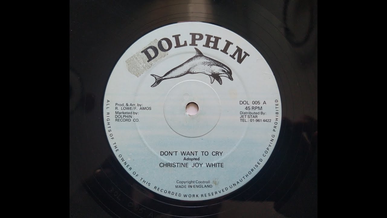 Christine Joy White - Don´t Want To Cry  (UK - 12'' Dolphin Records)  Sllct-TV