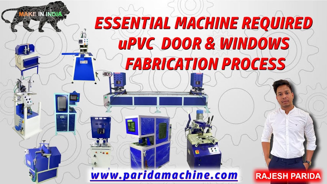 Types of uPVC Window Fabrication machine | uPVC Window Making  Machinery Cost |Portable uPVC Machine
